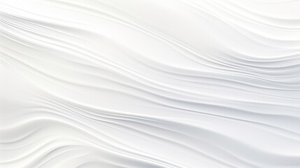 Sticker - Rippled water texture background resembling abstract white waves.