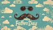Father's Day social media template.Concept for banners, ads, posters, flyers, social media, banners and promotions