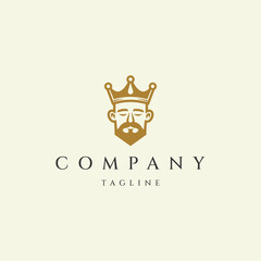 Wall Mural - King crown logo design icon vector template