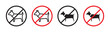 No Dogs Allowed Sign Vector Icon Set. Pet Entry Ban Emblem vector symbol for UI design.