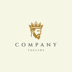 Wall Mural - King crown logo design icon vector template