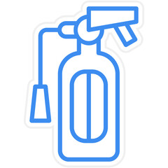 Poster - Fire Extinguisher Icon Style