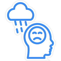 Poster - Depression Icon Style