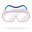 © FARBAI - Safety goggles glasses vector isolated illustration