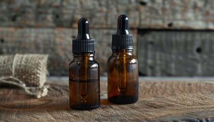 Poster - 5ml and 15ml Amber Glass Dropper Bottle for Essential Oil