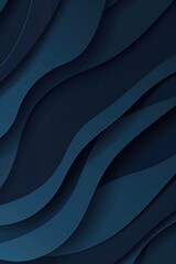 Wall Mural - Blue and black abstract design with wave pattern