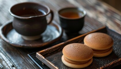 Sticker - dorayaki with a side of tea