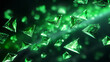 A background with neon green diamonds arranged