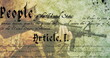 Image of text over male soldier holding machinegun