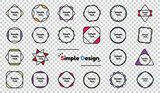 Fototapeta Na ścianę - Retro Badges And Labels Icons Set - Simple Flat Vector Illustrations Isolated On Transparent Background