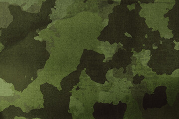 Wall Mural - texture of military dirty camouflage fabric. combat protective camouflage for background