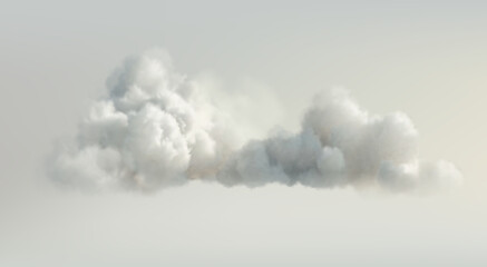 Wall Mural - realistic clouds on clear background. outdoor nature sky scene. fluffy clouds set isolated. weather 