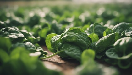 Wall Mural - photo harvest of spinach