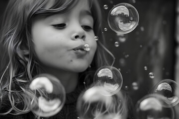 Sticker - blowing bubbles