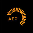 AEP  logo design template vector. AEP Business abstract connection vector logo. AEP icon circle logotype.
