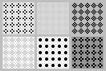 Poster - Circle pattern background collection -  abstract vector graphic designs