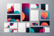 © ipolstock - Mockup template collection of a corporate style identity design elements. Set of branding stationery cards