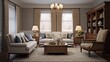 © Aeman - Design a traditional living room with classic furniture and elegant accents