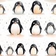 Penguins in Flawless Style: Seamless Penguin Texture