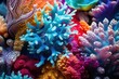 Macro shot on hammer LPS coral polyps