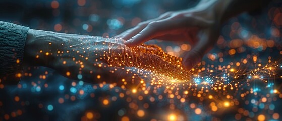 Aufkleber - Businessman with global network and data exchanges, innovation of next generation technology, metaverses, and artificial intelligence, including the transformation of big data on the digital network.