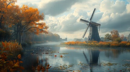 Aufkleber - In the windmill