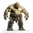 Ogre isolated on white background