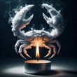 the crab that comes out is formed from candle smoke - version 3