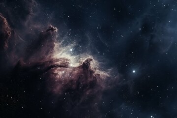 Wall Mural - a close-up of a nebula in the night sky, illuminated by a distant star