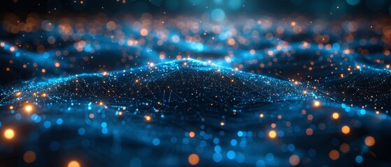 Aufkleber - Concept for futuristic Internet communication.