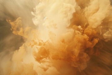 Wall Mural - a golden background with a few clouds