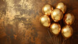 luftballons, gold, jubiläum, geburtstag, feier, hintergrund, karte, feierlich, elegant, luxeriös, lufballon, ballon, text, platz, copytext, fest, feiern, einladung, dekoration, weihnachten, geschenk