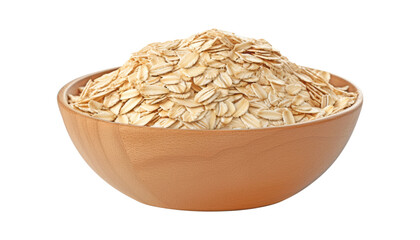 bowl of oatmeal isolated on transparent background cutout