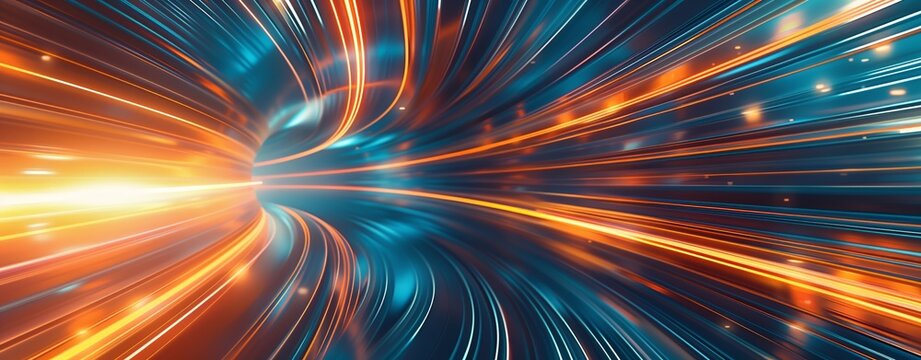 Digital abstract background. Used for information, advertising, technology, data networks, data centers, servers, internet, speed, light, neon, digital, sound formats and graphics, science, geometry