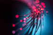 © Connect Images - Fibre optics carrying data through the internet.