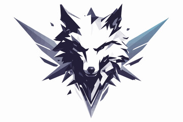 Wall Mural - wolf head vector