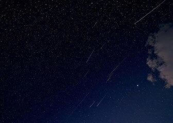 Stars and galaxy outer space sky night universe background