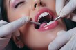 Advanced close-up dental checkup and treatment for comprehensive oral health care