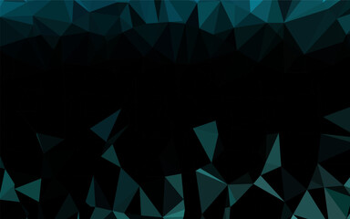 Wall Mural - Light BLUE vector polygonal template.