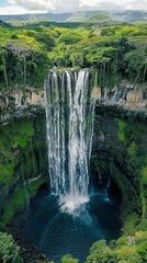 Poster - waterfall in the forest