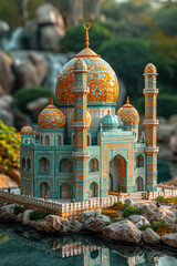 Wall Mural - Beautiful mosque model