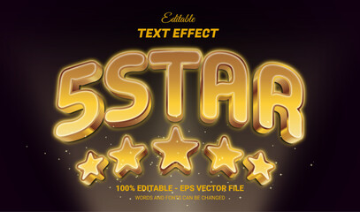 Canvas Print - 5star editable text effect
