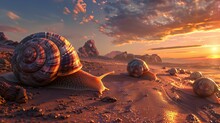 Snail In The Desert