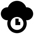 cloud hosting icon, simple vector design
