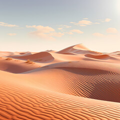 Sticker - Sand dunes in a desert with ripples and textures. 