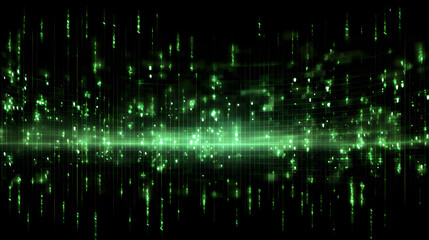 Poster - binary code tech background