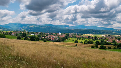 Wall Mural - The Landscape of the Carpathian Mountains in Romania