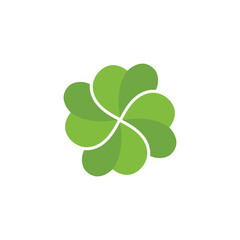 Wall Mural - clover logo icon vector