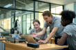 © tonefotografia - Trainee Robotics engineer learning with Programming and Manipulating Robot Hand