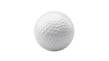 Wall Mural - golf ball cutout. realistic white golf ball on transparent background